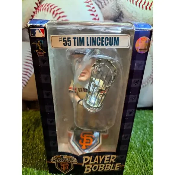 ⚾Tim Lincecum San Francisco Giants Bobblehead 2010 WS Champs Trophy MLB ⚾ - Picture 10 of 15